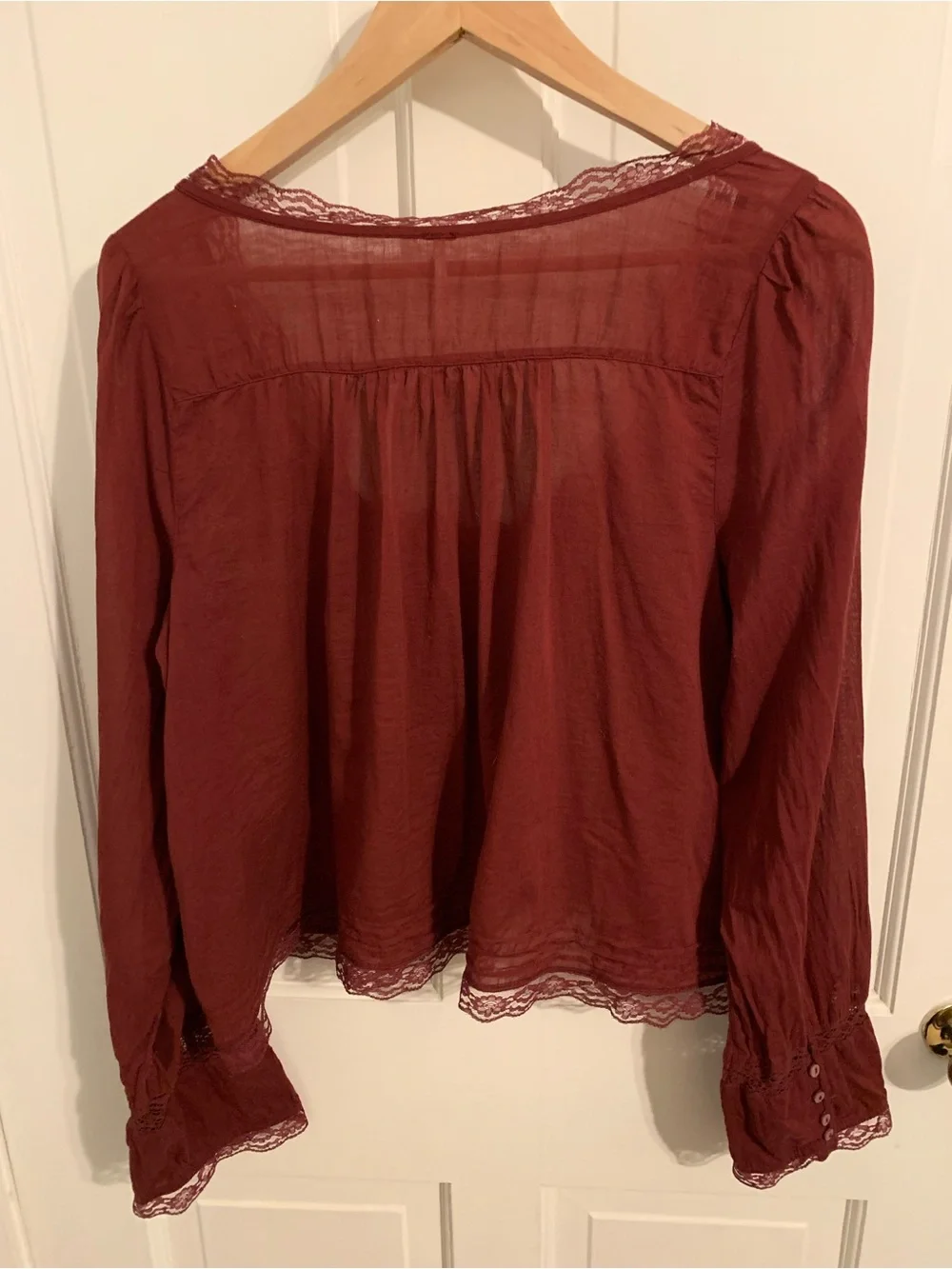 Free People lightweight burgundy